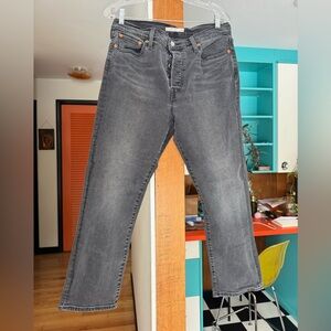 Levi’s Gray Wedgie Straight Jeans